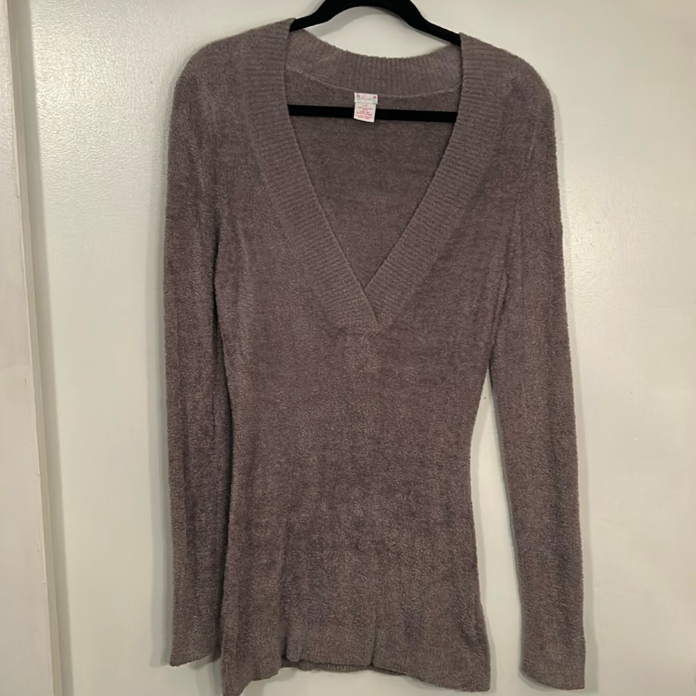 Chenille tunic sweater